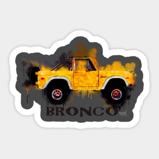 Ford Bronco Splash Yellow Sticker